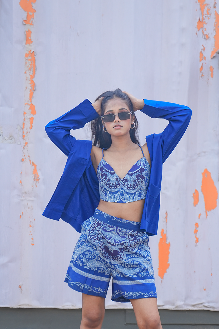 Boho Bleu – Bralette Co-ord Set