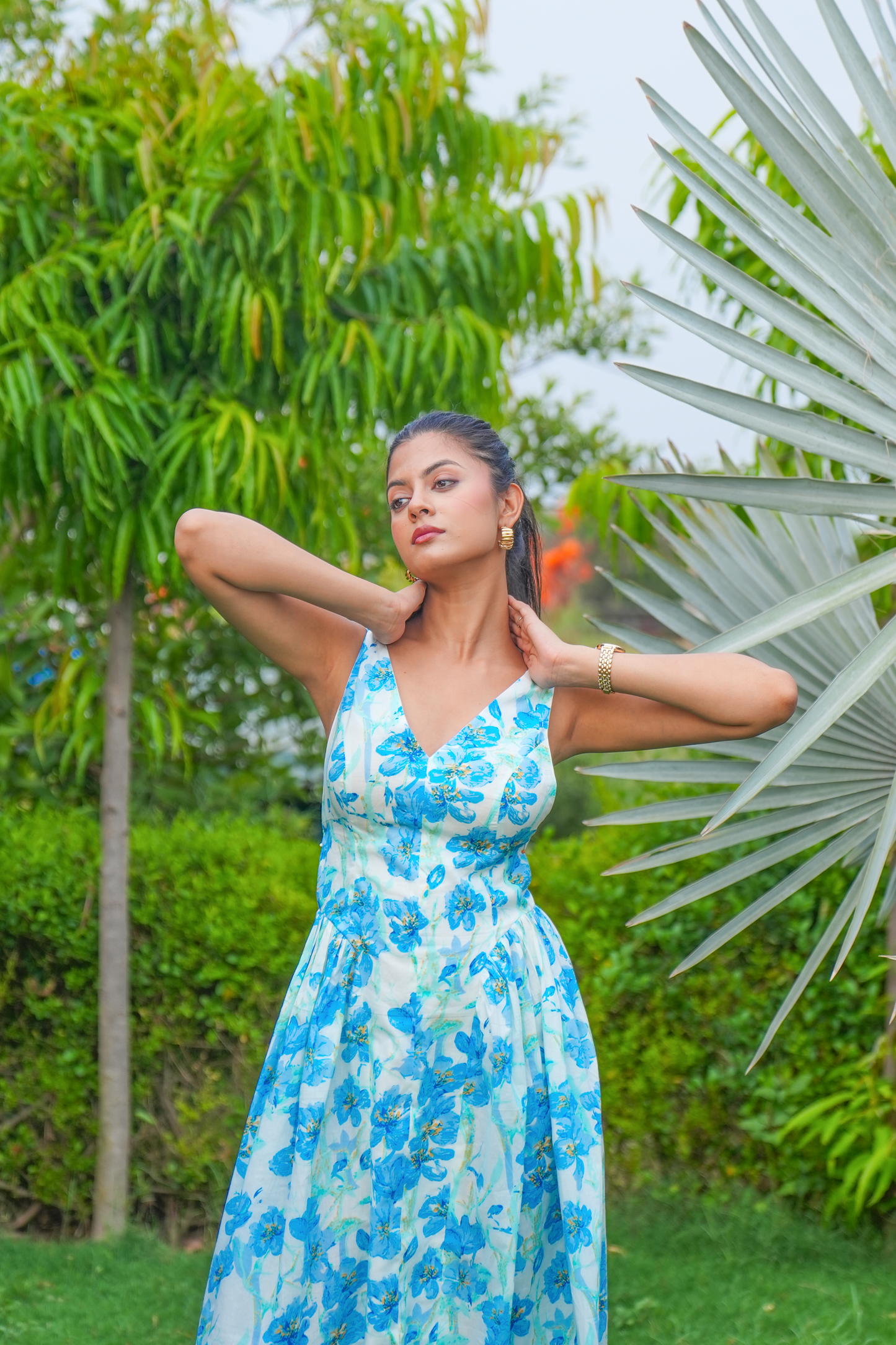 Floret – Flared Floral Midi Dress