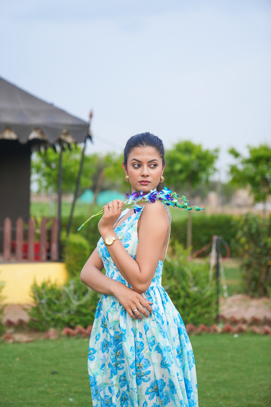 Floret – Flared Floral Midi Dress