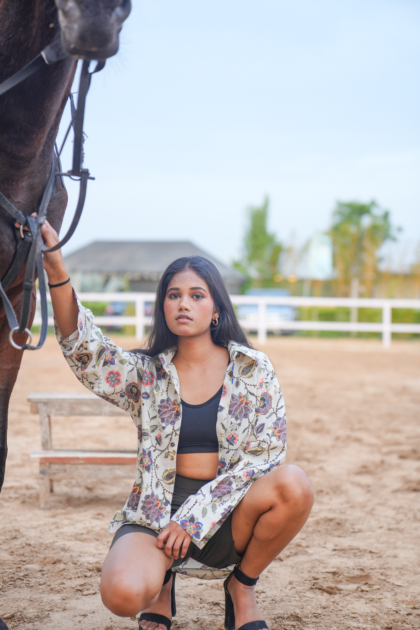Meadow Muse – High-Low Shirt & Shorts Set