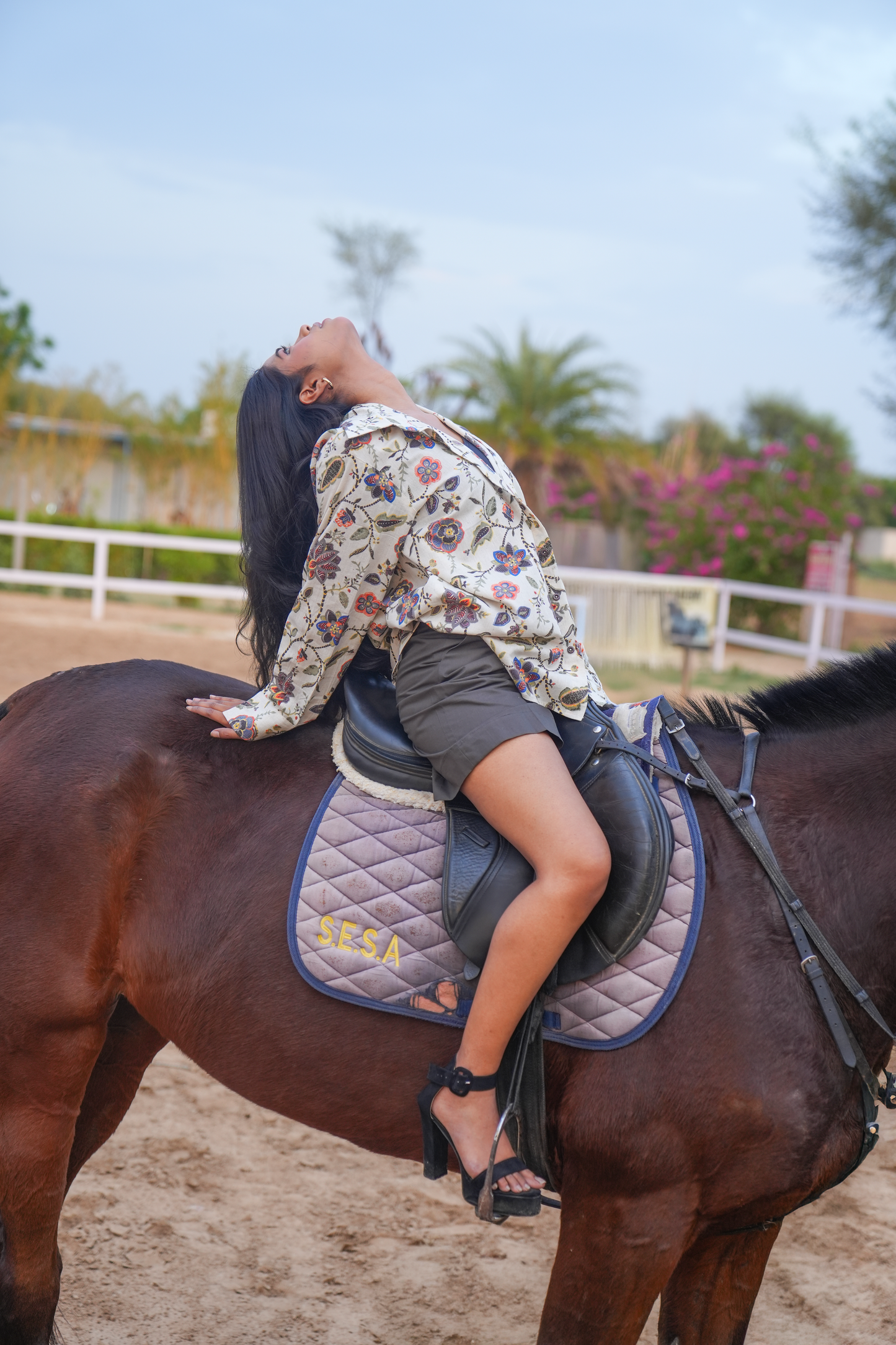 Meadow Muse – High-Low Shirt & Shorts Set