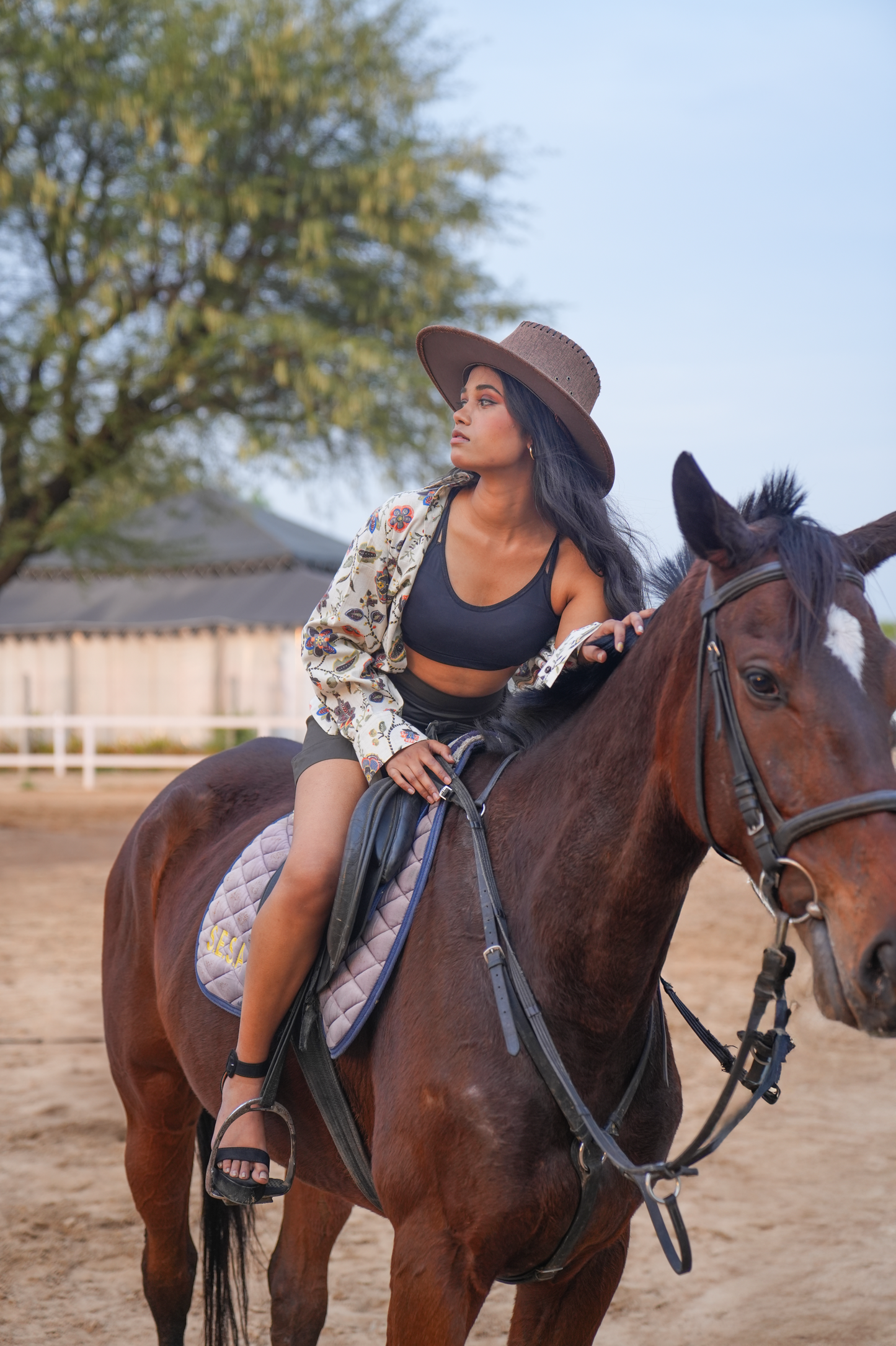 Meadow Muse – High-Low Shirt & Shorts Set